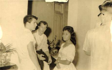 Frank, me and Veny at Larry's Party 1960 